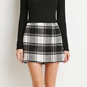Faux wrap mini skirt